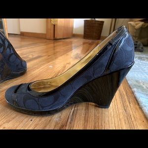 COACH Kerryann Logo Wedges